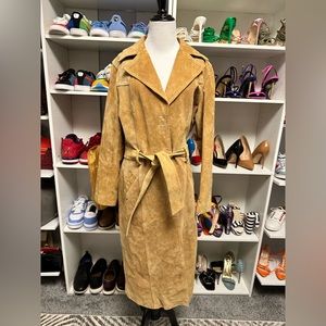 Wilson Leather suede Pelle trench coat